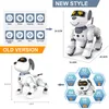 Animais elétricos/rc engraçados robot robô de cachorro eletrônico dublê cão voz comando programável touch-sense canção robô cachorro para brinquedos infantis 230525
