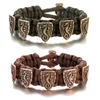 Charm Bracelets Nordic Outdoor Thick Rope Lanyard Men Antique Vikings Accessories Paracord Bangles Homme Handmade Charms