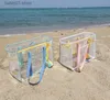 Diaper Bags Beach Bag Transparent Waterproof Bag Travel Large Capacity Mommy Bag Swimming Bag Shopping Portable Storage Bag T230526