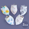 Dog Apparel ! Pet Bandana Large Bibs Scarf Washable Cozy Cotton Plaid Printing Puppy Kerchief Bow Tie Grooming Accessories