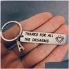 Key Rings New Stainless Steel I Thanks For All The Orgasms 26 Letters Initial Keychain Jewelry Accessorie Drop Delivery Dhssp