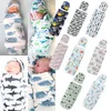 Decke Swaddling Decke Citgeett geborener Baby niedliche Swaddle -Decke Schlaf Musselin Wraphat Anime 2pcs Casual Accessoires SS 230525