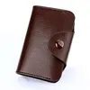 Titolari di carte di alta qualità in vera pelle unisex Business Holder Wallet Bank Case Id Bag Uomo Donna Cardholder 13 Car