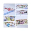 Charm Bracelets Glass Ball Dried Flower Bracelet Handmade Rope Knot Braided Ceramics Beads Jewelry Drop Delivery Dhfqb