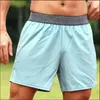 Lu Men Yoga Sports Shorts Outdoor Fitness Quick Dry Shorts Solid Color Casual Running Quarter Pant