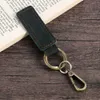 Key Rings Genuine leather pocket for car keyrings mini wallet clips genuine denim keychains women's accessories handmade 2019 gifts G230526