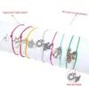 Bracelets de charme lalynnly corda meias de árvore de natal sinos de malha elk snowflake star pingente de pulseira para mulheres meninas diárias jóias presentes