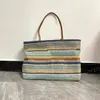 Moda Bolsa de praia colorida de tecido miu logotipo clássico feminino designer de bolsa de couro manuseio de luxo Id Royalfashion_bag