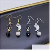 Dangle Chandelier Tai Chi Gossip Drop Earring For Women Fashion Drip Oil Simple Ladies Romantic Ball Pendant Earrings Jewelry Deliv Dhkxs