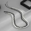 Colliers pendentifs en double couche imitation perle et chaîne noire collier homme chaînes tour de cou produits tendance chandails accessoires