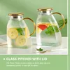Kommen koud water fles drink container keuken pitcher melkkruik draagbare glazen koelkast