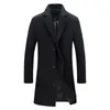 Herrjackor m-5xl män stor storlek casual långjacka höst vinter manlig affärsfast outwear vindbrytning parkas trench varsity frock coat cf2