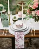 Tafel servet 4 stks kersen bloesem pruim tak roze bloem wit vierkant 50 cm bruiloft decoratie tafelkleed keuken serveer servetten