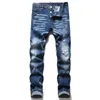 Jeans för mens designer jeans lyxiga denim mäns mode street bär män designer byxor mens jeans stree denim tårar mens lyx designer cyklist hål stretch jeans män