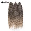 Hair Bulks Curl Water Wave Twist Crochet Ombre Blonde 25 Inch Synthetic Braid Deep Braiding 230525