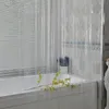シャワーカーテンクリアカーテンを防水した白いプラスチックバスライナー透明な浴室カビペペヴァホームフック230525
