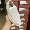 23er Jahre Loros Männer lässige Anzugschuhe LP Loafer Sommer Walk Flats weiches Wildleder Low-Top-Slip-on-Gummisohle handgefertigter Sneaker-Schuh mit Box 38-46