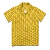 Men's Casual Shirts Farm Ranch Corn Cob Print Beach Shirt Hawaiian Cool Blouses Male Graphic Plus Size