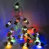 Garden Decorations 20 10leds Middle East Arab Muslim Ramadan String Light Festival Iron LED Lantern for Home Eid al Fitr Event Party Decoration 230525