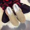 Botas engrossaram camurça falsa Botas Mujer Muffins Botes Botes Slip Warm On Winter Women Women Korean Cotton College Student Shoes 44