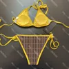 Klassisk kvinna Tvådel badkläder designer baddräkt brev tryck strandbaddräkter för kvinnors bikinis rygglösa varumärke kläder