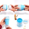 Mugs Portable Sports Tour Silicone Water Cup Travel Folding Dractable Coffee Outdoor Tea