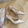 Kutu Kadın Yüksek Topuk Arı ile 80 Süet Sızdırmazlık Kristal Pompalar Sandalet Lüks Kadınlar PVC Lady Slip On Düğün Gelin Ayakkabı