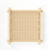 1000pcs Natural Bamboo Wood Trays For Tea cups Mats Creative Concave Cup Pads LT479
