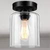 天井照明アメリカンミニマリストのガラスランプペンダント照明導入キッチンリビングルーム通路装飾照明照明E26