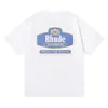 Roupas de moda de grife camisetas de nicho Moda Rhude Motorsport 2022 comemorativa de algodão puro algodão puro casual camiseta de manga curta para homens e mulheres algodão 28