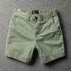 Ny sommar 5 -del Casual Work Suit Men's Solid Color Bermuda Pocket Korean Shorts 2023 Lätt P230525