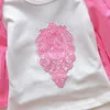 Completi di abbigliamento Belle ragazze per bambini 3 pezzi Giacca corta Outwear Camicia a maniche lunghe Gonne Primavera Autunno Abiti per bambini