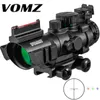 Vomz 4x32 riflescope 20mm rabo de andorinha mira óptica mira tática para caça rifle airsoft sniper lupa ar macio
