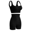 Women's Tracksuits Female Underwear Set Soft Seamless Bra High Waist Underpants Women Shapewear Drop