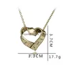 Pendant Necklaces Measure Necklace Rotating Heartshaped Twisted Rer Antique Sier Gold Colors Jewelry Gift For Teacher Student Drop D Dhvc3