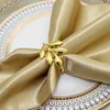 Portatovaglioli foglia oro Portatovaglioli autunnali per Natale Ringraziamento Matrimonio Dinnig Decorazione tavola 2023 HWL02