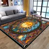 Carpets النمط الوطني الناعم الفانيلا ثلاثي الأبعاد المطبوعة السجادة الطابق حصيرة مضادة لانزلاق الأريكة الأريكة بجانب السرير الديكور المنزل