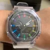 2024 Silcone A Watch Men Sport Wrar 200 GS Watches Ordusu Askeri Şok Su geçirmez İzle Tüm Pointer Work Dijital P Bilek Swatch 2100 Kutu