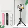 Bluetooth Selfie Monopods Foldable Selfie Stick with Tripod Flashlight and Remote Control for Mobile Phones