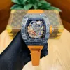 Montres originales Richardmille Montres-bracelets mécaniques automatiques Haute couture Sports de plein air Montre Star Jackie Chan Grand cadran Montre à baril Hommes Tendance Waterp IF11