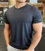 Męskie koszulki Kamb Kamb Męskie ubrania Siłownia oddychająca Szybka sucha koszulki z krótkim rękawem trening fitness