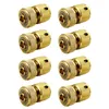 Watering Equipments 1/2inch Thread Brass Quick Connector Garden Adapter Drip Irrigation Copper Hose 6/8pcs Fitting Tools