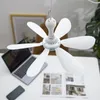 Other Home Garden Silent 6 Leaves USB Powered Ceiling Canopy Fan with Remote Control Timing 4 Speed Hanging Fan for Camping Bed Dormitory Tent 230525