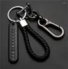 Nyckelringar 1st Anti-Lost Car Nyckelring Telefonnummer Kort Keyring Plate Lock Key Ring Auto Vehicle Chain Accessories