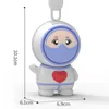 Nya ankomster Portable Cute Fan Keychain 2023 Ny Mini Astronaut Small Fan Handheld USB Charging Keychains Student Desktop Fans