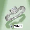 Ring rings desiner ring luxury rings silver ring rings for women engagement rings moissanite ring white golden pink blue moissanite wedding rings anello M04G 5A
