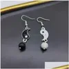 Dangle Chandelier Tai Chi Gossip Drop Earring For Women Fashion Drip Oil Simple Ladies Romantic Ball Pendant Earrings Jewelry Deliv Dhkxs