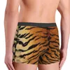 Caleçon mâle Cool sibérien tigre léopard fourrure Texture motif sous-vêtement Tropical Animal sauvage Boxer slips doux Shorts culotte