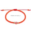 Charme Bracelets Evil Turkish Eye Bracelet À La Main Corde Chaîne Colorf Cristal Riz Perlé Tressé Pour Femmes Hommes Drop Delivery Bijoux Dh0Eg