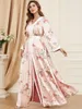 Ethnic Clothing Ramadan Pink Modest Abaya Turkey Islam Prayer Clothes For Women Muslim Sets Dress Robe Femme Musulmane Caftan Kaftan Vestido